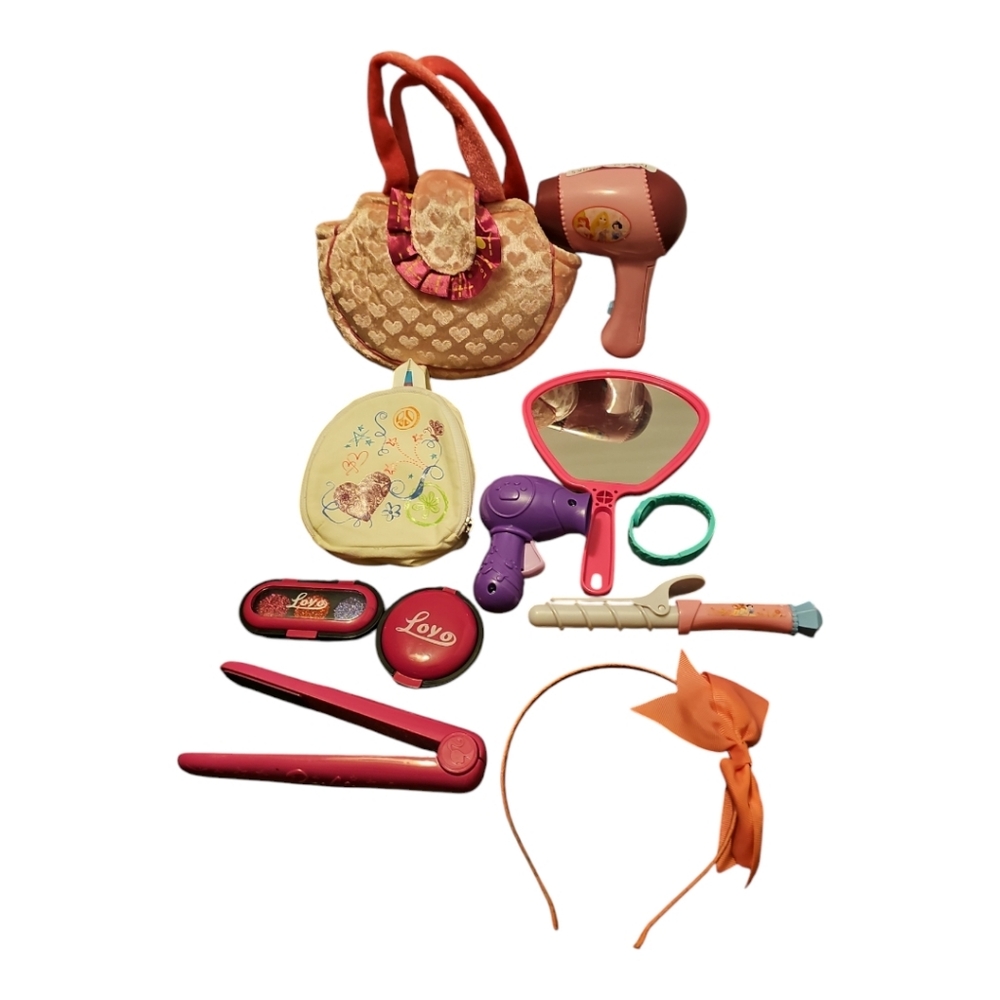 Various Pretend Play Vanity Beauty toys with bags